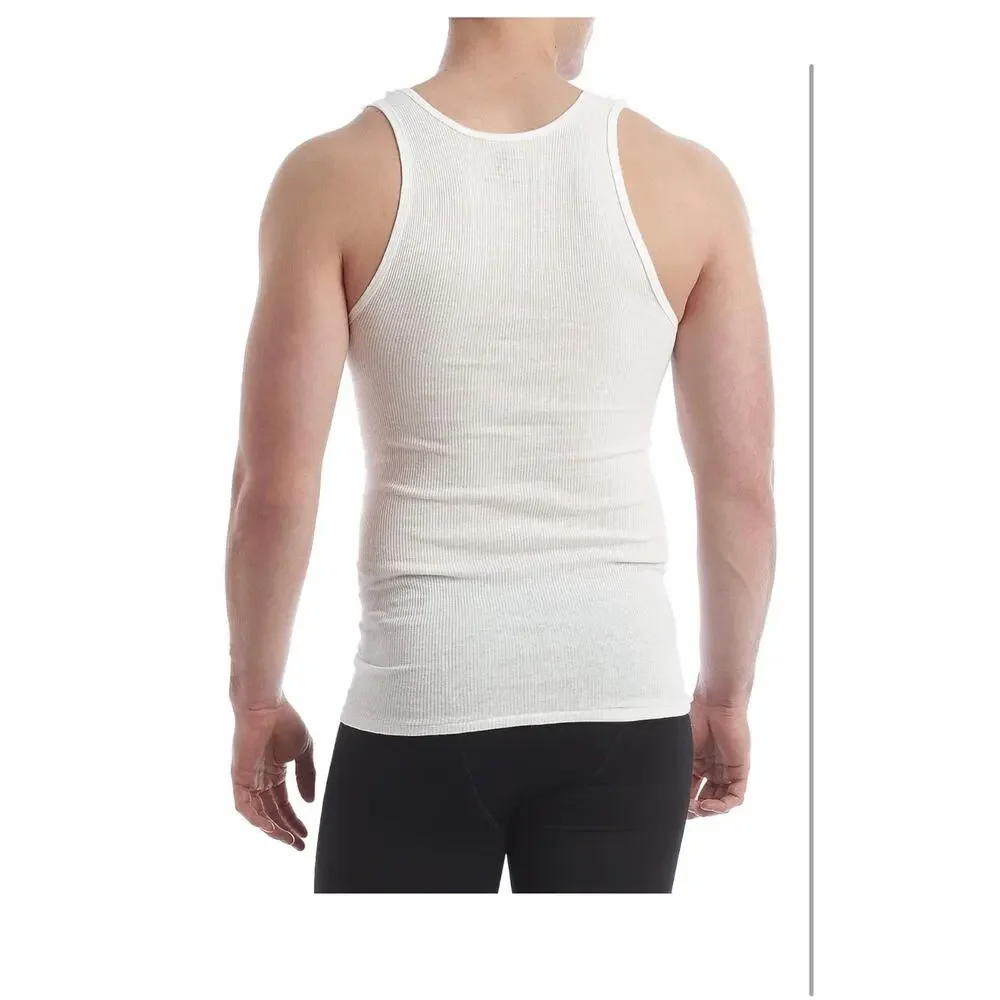 Hanes Men's Undershirts sz L 4-Pack FreshIQ Tagless Tanks NEW #J513